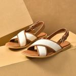 Женские сандалии на одной брючной лямке Beau Today, экрю - фото 4