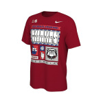 Мужская красная футболка Georgia Bulldogs College Football Playoff 2022 Peach Bowl Champions Locker Room Nike, красный - фото 4