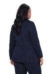 Блейзер Ulla Popken, темно-синий - фото 3