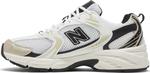 Кроссовки New Balance 530, белый/золотой - фото