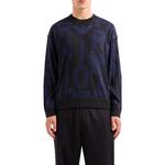 Мужской свитер EMPORIO ARMANI, синий - фото 11