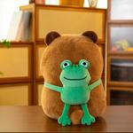 Плюшевая игрушка милый капибара YIHEGE, коричневый - фото 4