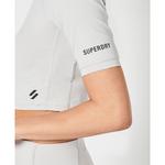 Футболка Superdry Run 3/4 Tight Crop, белый - фото 4