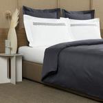 Пододеяльник Frette Rays из хлопкового сатина 265x230, синий - фото 2