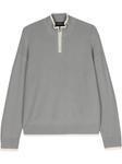 Джемпер на молнии Emporio Armani, серый - фото