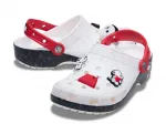 Классические кроксы Snoopy Crocs, White/Black/Red - фото 7