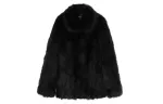 Furs Women's Stand Collar Moderate Coco Limited, синий fox raw белый - фото 5