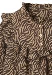 Блуза Vertbaudet MIT ZEBRAMUSTER AUS, Schokolade/Brown - фото 3