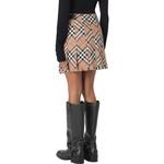 Юбка мини плиссированная Burberry, коричневый - фото 4