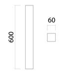 Потолочный светильник Lumicom, 6x6x60 см, белый - фото 4
