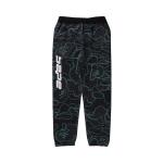 Спортивные брюки BAPE Text Code Camo Sweatpants, черный - фото