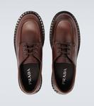 Кожаные лоферы Prada, Brown - фото 4