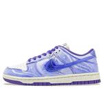 Nike Кроссовки для скейтбординга Dunk Low Top унисекс белые фиолетовые - фото