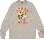 Футболка Human Made Graphic Long-Sleeve  'Grey', серый - фото