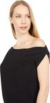 Топ Norma Kamali Drop Shoulder Top, черный - фото 3