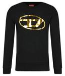 Толстовка Diesel Sjoey Regular Fit, черный - фото