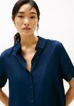 Блуза Tommy Hilfiger Button-down blouse, Dark Night Navy/Dark Blue - фото 4
