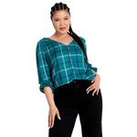 Женский топ Suki Check plus size Avenue - фото
