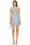 Мини-платье X revolve от Hemant And Nandita, sky blue - фото
