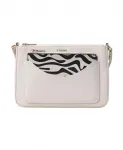 Сумка через плечо с принтом "зебра" Liu Jo, белый - фото