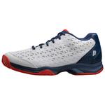 PRINCE Теннисные туфли унисекс белые синие - фото