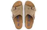 Сандалии Birkenstock Zrich Series Cowhide Suede Fashion Beige Version Sandals - фото 5