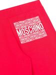 Шорты с принтом логотипа Moschino Kids, красный - фото 3