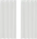 Шторы из вуали с люверсами, 2 шт., белые vidaXL - фото