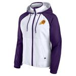 Женская бело-фиолетовая куртка-анорак с капюшоном Phoenix Suns Raglan Fanatics - фото 3