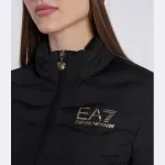 Пуховик стандартного кроя Ea7, черный - фото 4