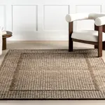 Ковер Emaline Geometric Wool Area Rug nuLOOM, 122x183 см, коричневый - фото 9