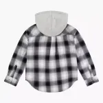 Худи с капюшоном для больших девочек 7–16 лет Levi's, черный/белый - фото 5