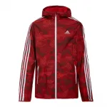 Adidas Мужская куртка, красные, с капюшоном, средней плотности, другие - фото