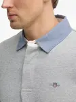 Рубашка поло Gant, серый - фото 3