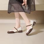 Туфли Мэри Джейн женские Josiny, бежевый/коричневый - фото 13