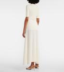 Юбка миди из крепа Jil Sander, Chalk - фото 3