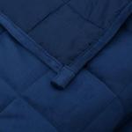 Утяжеленное одеяло 220х260 см, 15 кг, синее, Fabric - фото 5