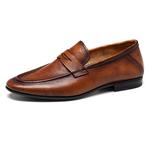 Devanro Лоферы мужские коричневые - фото