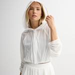 Женская куртка с сетчатыми вставками Flx, белый - фото