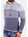 Пуловер RESLAD Strickpullover Colorblock, цвет indigoblau - фото 3