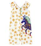 Комбинезон с принтом и оборками Fábula, Est Pocoto Fundo Off - фото