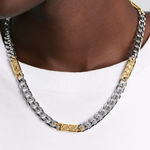 DIOR Мужские латунные ожерелья Silver/Gold - фото 6