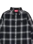 Рубашка в клетку Diesel Kids, черный - фото 2
