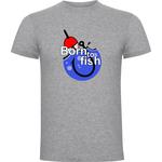 Футболка Kruskis Born To Fish Hook, серый - фото