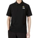 Рубашка поло унисекс черная The North Face, черный - фото 4