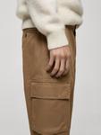 Брюки-карго прямого кроя Mango, цвет Medium Brown - фото 6