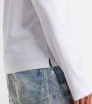 Топ из хлопкового джерси Acne Studios, Optic White - фото 5