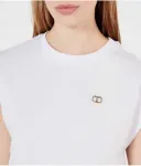 Топ cropped fit Twin-Set, белый - фото 4