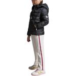 Детская куртка Moncler с капюшоном и утеплителем пух черный - фото 4