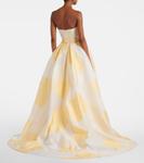 Платье без бретелек First Delivery Monique Lhuillier, Limoncello - фото 3